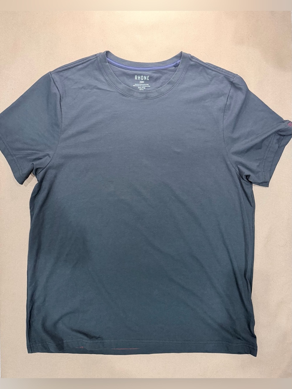 Rhone Volt Performance Tee – Men’s XXL Dark Gray Organic Pima Cotton
